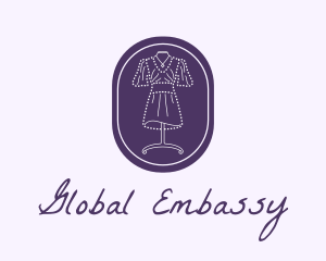 Purple Dress Mannequin logo design