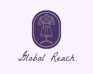 Purple Dress Mannequin logo design