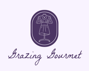 Purple Dress Mannequin logo design