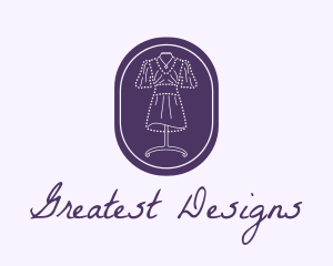 Purple Dress Mannequin logo design