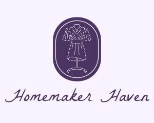 Purple Dress Mannequin logo design