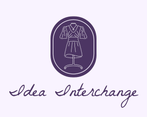 Purple Dress Mannequin logo design