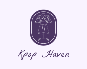 Purple Dress Mannequin logo design