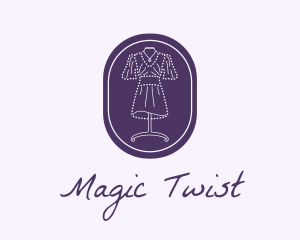 Purple Dress Mannequin logo design