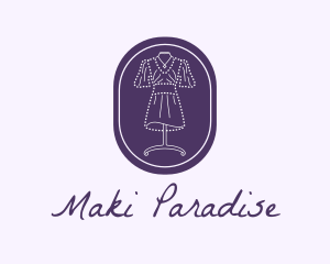 Purple Dress Mannequin logo design