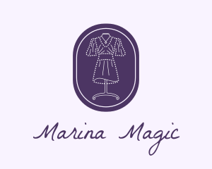 Purple Dress Mannequin logo design