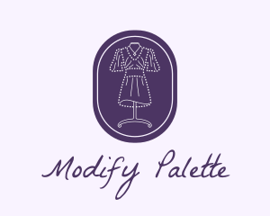 Purple Dress Mannequin logo design