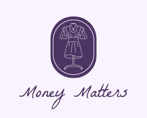 Purple Dress Mannequin logo design