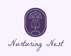 Purple Dress Mannequin logo design