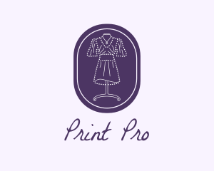 Purple Dress Mannequin logo design