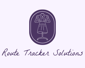 Purple Dress Mannequin logo design