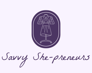 Purple Dress Mannequin logo design