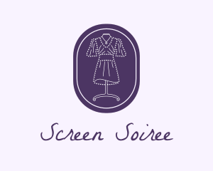 Purple Dress Mannequin logo design