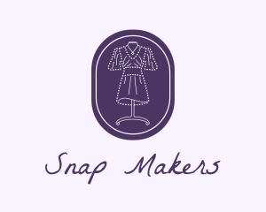 Purple Dress Mannequin logo design