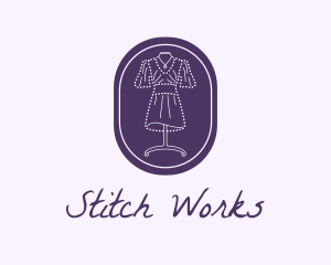 Purple Dress Mannequin logo design