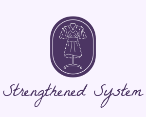 Purple Dress Mannequin logo design