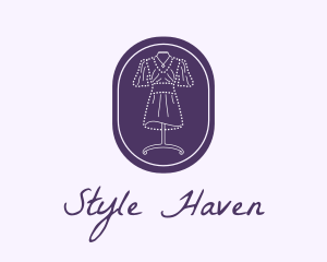 Purple Dress Mannequin logo design