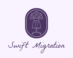 Purple Dress Mannequin logo design