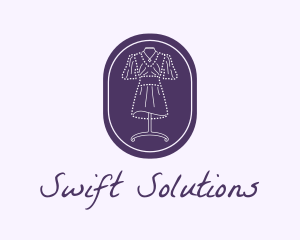 Purple Dress Mannequin logo design