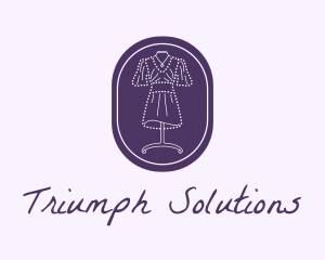 Purple Dress Mannequin logo design