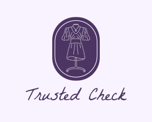 Purple Dress Mannequin logo design