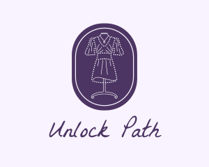 Purple Dress Mannequin logo design