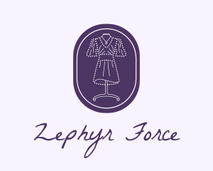 Purple Dress Mannequin logo design