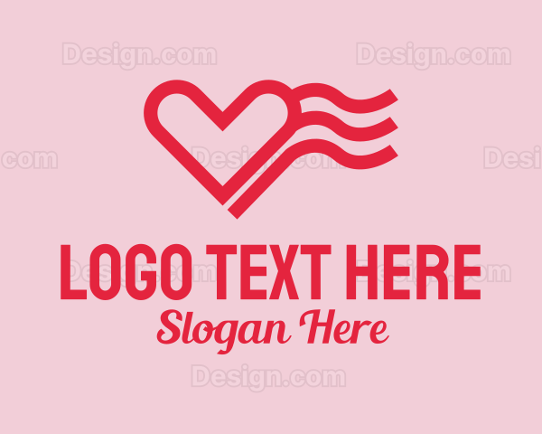 Red Heart Wave Logo