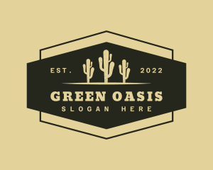 Western Desert Cactus logo design