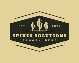 Western Desert Cactus logo design