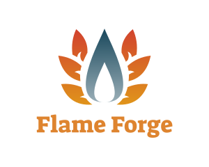 Fuel Energy Flame logo design