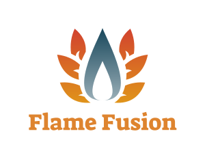 Fuel Energy Flame logo design