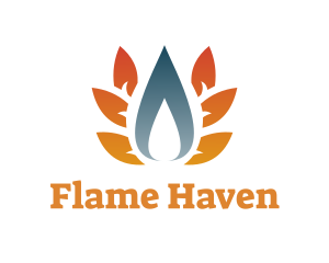 Fuel Energy Flame logo design