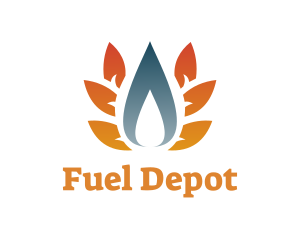 Fuel Energy Flame logo design