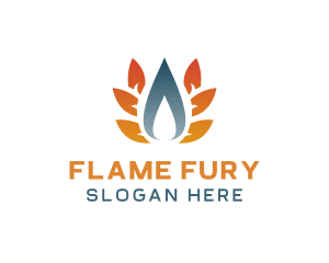 Fuel Energy Flame logo design