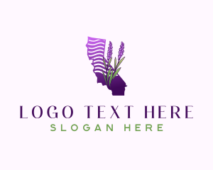 California Lavender Flower logo