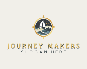 Boat Sailing Compass logo