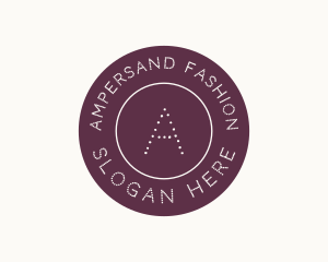 Dotted Fashion Button logo design