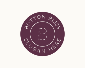 Dotted Fashion Button logo design