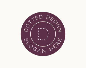 Dotted Fashion Button logo design