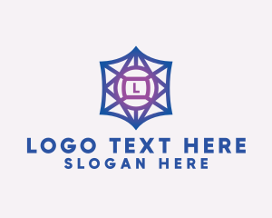 Geometric Floral Star logo