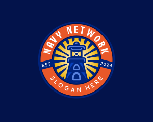 Marine Port Lighthouse logo
