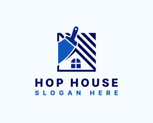 House Construction Painting logo design