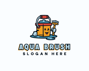 Cleaning Bucket Housekeeping logo design