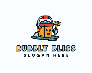 Cleaning Bucket Housekeeping logo design