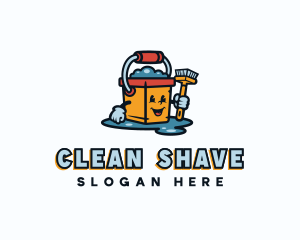 Cleaning Bucket Housekeeping logo design