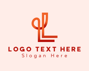 Loop - Loop Parallel Circuitry Letter L logo design