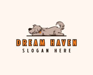 Sleeping Dog Puppy logo design