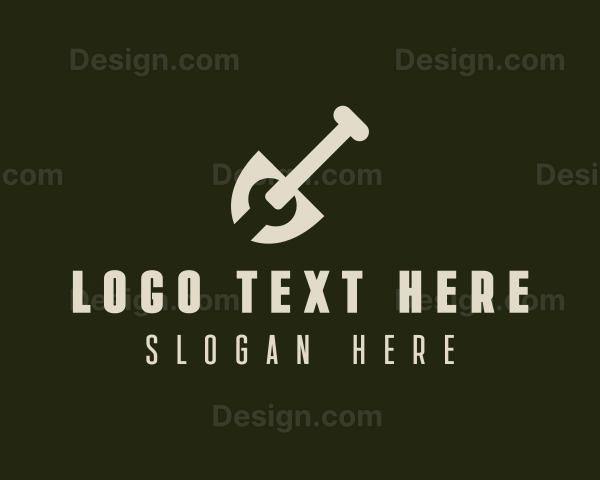 Shovel Wrench Handyman Constructon Logo