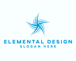 Ventilation Cooling Fan logo design